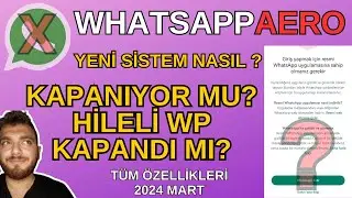 WhatsApp AERO &Ccedil;alışıyor mu? neden silindi? nasıl geri y&uuml;kleriz? hileli WhatsApp