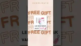 GIFT ALERT &mdash; Win a DermRays $469 LED Neck Mask!  #beautyhacks #ledmask #neckline #facetreatment