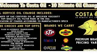 Wiper Blade Services at Costa Oil - 10 Minute Oil Change