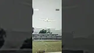 CCTV video shows Air India plane descending and moment of crash | BBC News India