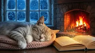 Winter Fairy Tale Ambience: Relaxing Music & Fireplace ❄️ Зимняя Сказка