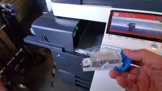 Konica Minolta bizhub inner stapling finisher staple cartridge replacement