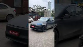 Tesla Model Y Spotted In Mumbai, India | @MotorBeam