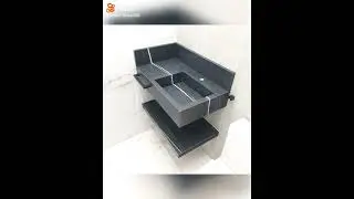 mas 2 lavatorios muito top esculpido em porcelanato 👏👏😍🙏