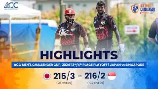 ACC Men's Challenger Cup | 3rd/4th Playoff | Highlights | Japan vs Singapore