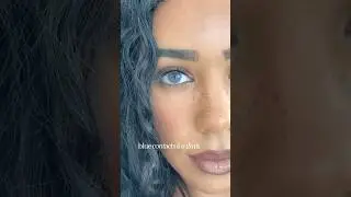 BLUE contacts for DARK EYES 👀🦋💙 Anesthesia Miami Sapphire #coloredcontacts