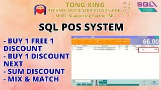 FREE LEARNING SQL POS SYSTEM (BUY 1 FREE 1 DISCOUNT/BUY 1 DISCOUNT NEXT/SUM DISCOUNT/ MIX & MATCH)