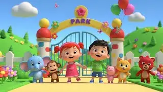 Park Friends Song 🌈 | Kids Nursery Rhyme Kids | Nursery Rhyme | Baby Song | Fun | Learning