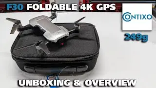 Распаковка и обзор складного 4K-дрона с GPS Contixo F30 249 г