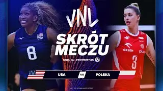 POLKI POKONAŁY AMERYKANKI W LIDZE NARODÓW! | Skrót meczu USA - Polska