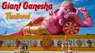 Wat Saman Ratanaram : Gigantic Idol of Bright Pink Ganesha | Thailand Tourism #Shorts