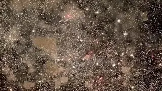 Colorful Fireworks In The Sky Stock Video
