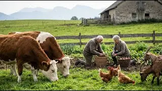 A Peaceful Day in the Countryside - QUIET Rural Life ASMR (No Talking)