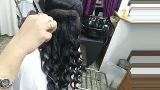 Curly Hairstyle | Saniya Beauty Studio |  #tutorials #subscribe #youtube