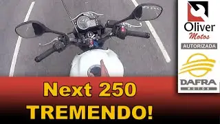 Next 250 Tremendo a direção, pneu com defeito, reparo na Oliver Motos