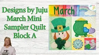 #DBJJ March Mini Quilt Sampler, Block A.  The Stitchuation Room, 5 Feb 26