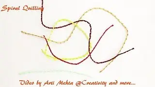 Spiral Quilling | Easy quilling technique | Video by Arti Mehta @Creativity and more