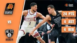 Devin Booker - 24 Points, 4 Assists, 4 Rebounds vs Nets - 2025-26 Regular Season