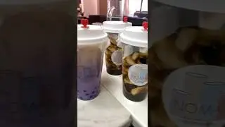 Ube taro milk tea & taho | Dessert shop in London #bubbletea #dessertshop