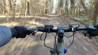 Mxus 3k-turbo 60v, kls7218s, ebike in woods