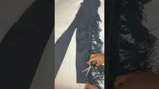 DIY Fringe pants, quick & easy  #shorts
