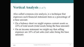 Vertical and Horizontal Analysis