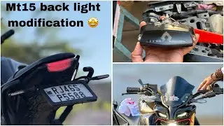 Yamaha Mt15 Integrated Tail light Striker 🔥Modification 🤩 So Crazy ￼Looking 