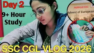 Day 2/30 || SSC CGL STUDY VLOG 2026|| Start Typing|| Modern History|| ssc cgl daily vlog #ssc #viral