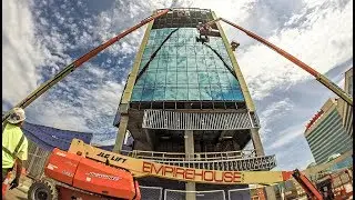 3,500 square feet of glass installed in one day