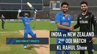 India vs newzealand 2th odi match 😱 full match highlights 😎 kl Rahul hard hitting💪
