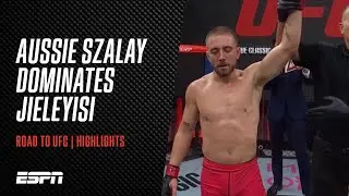 Aussie Sebastian Szalay dominates Baergeng Jieleyisi on Road to #UFC