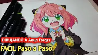 COMO DIBUJAR A Anya Forger FACIL PASO A PASO/How to Draw Anya Easy  (SpyXFamily) | Christian Sooyaa 