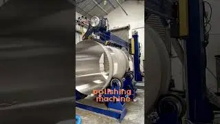 Tank and tank head polishing machine/tank shell polishing machine/tank shell grinding machine.