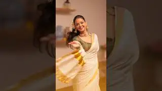 Ekdum *South Indian* look😍My first *ONAM* grwm✨🥹#onam #southindian #saree #paramsundari