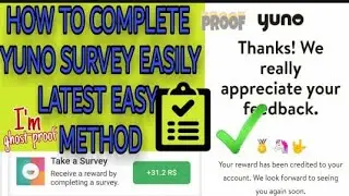 HOW TO COMPLETE YUNO SURVEY EASILY METHOD 2021 TRICKS