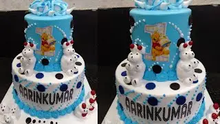 How To Make Two Step Fancy cake design