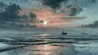 Echoes on the Water☁️| Art TV Screensaver – Ambient Background Scenery (2 Hours)