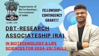 DBT-Research Associateship (RA) in Biotechnology & Lifescience #biotechnology #lifescience #phd