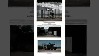 Texas Troops Arrest Migrants at Border Park!  Action Heats Up US-Mexico Tensions #migrants #border