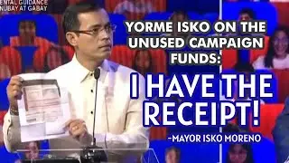 MGA SAGOT NI MAYOR ISKO MORENO SA PRESIDENTIAL DEBATE