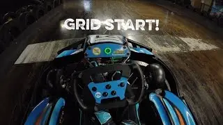 Grid start race around a crawley teamsport that is getting more and more slippery