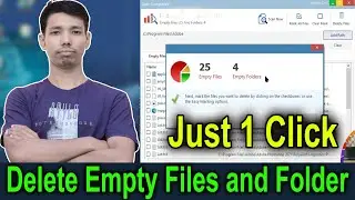 How to delete empty files and folder just 1 click | @TechMatter