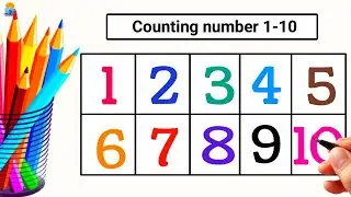 Counting Numbers 1-10 in English| ginti 🔢| गिनती 1 से 10 तक| nursery rhymes| pahada| #ginti