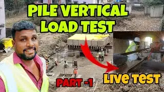 Pile vertical load test Block method | Part -1 | Live test | site Alapparaigal #elansezhiyan