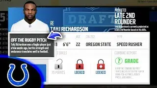 SCOUTING A FORMER RUGBY PLAYER! Madden 18 Colts Connected Franchise Ep. 5