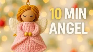 10-Min Crochet Angel Ornament ✨👼🧶