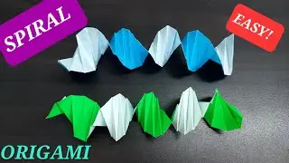 HOW TO MAKE EASY ORIGAMI SPIRAL