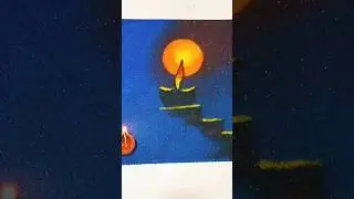 Very easy poster rangoli for diwali #shorts