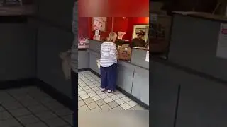Karen throws pizza at employee instantly regrets it. #shorts