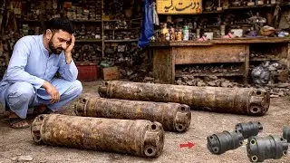 Unbelievable Excavator Chain Roller Pin Broken | Fully Damaged to Brand New” 